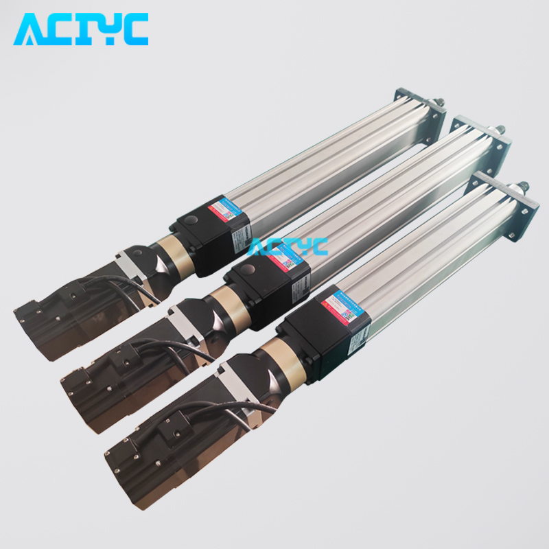 益诚ACI64直连式电动缸 行程可定制带减速机 精准控制推力速度伺服电缸厂家